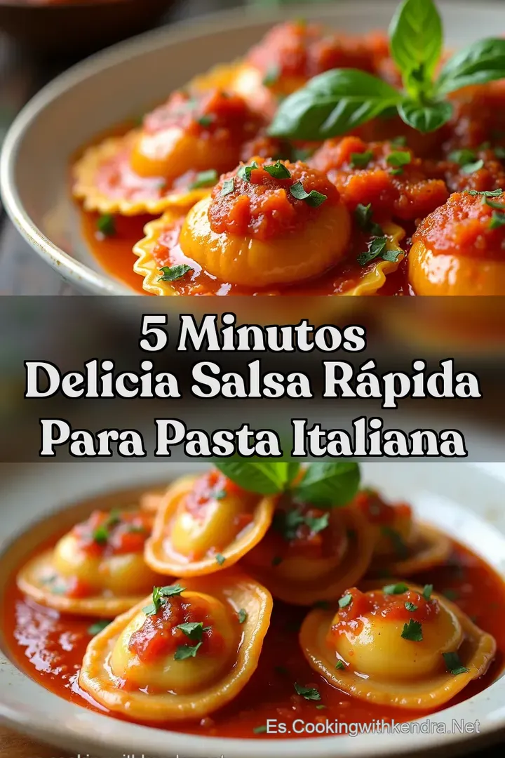5 Minutos Delicia Salsa R&aacute;pida Para Pasta Italiana