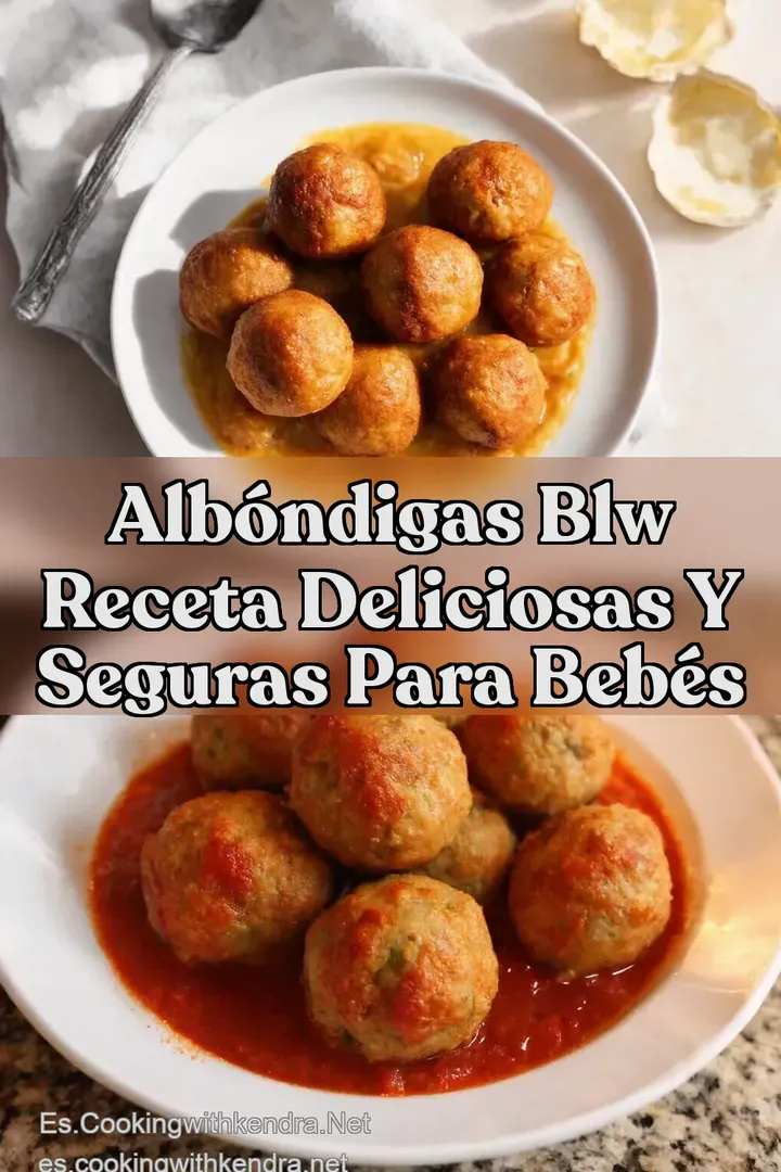 Alb&oacute;ndigas BLW Receta Deliciosas y Seguras para Beb&eacute;s