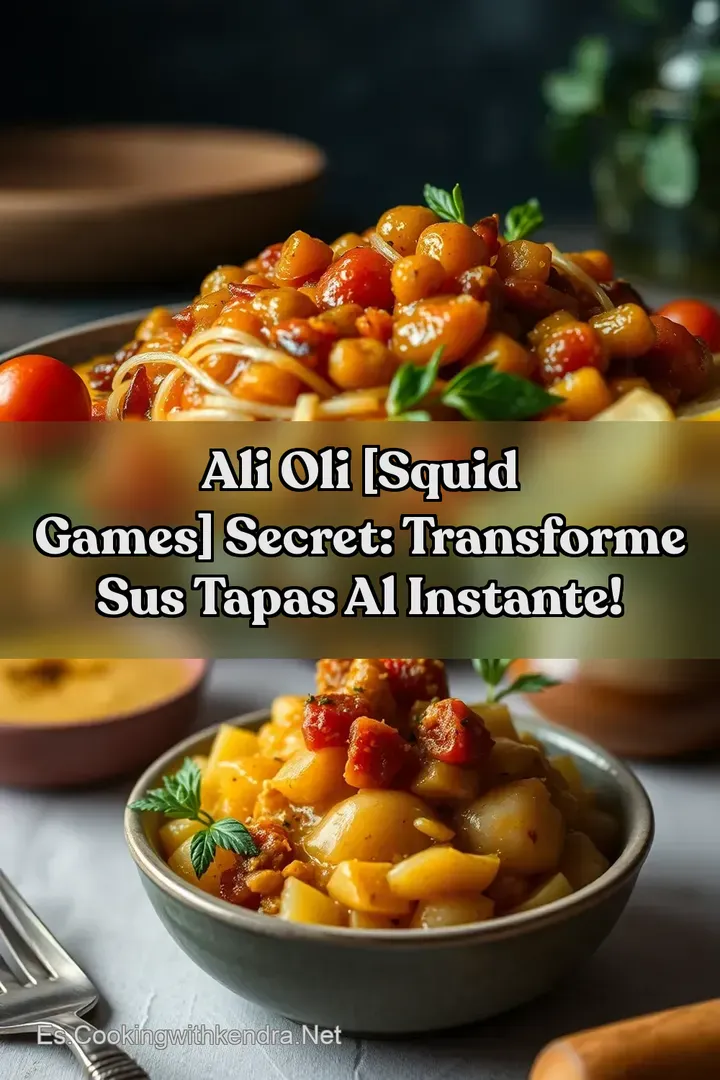 Ali Oli [Squid Games] Secret: Transforme Sus Tapas al Instante!