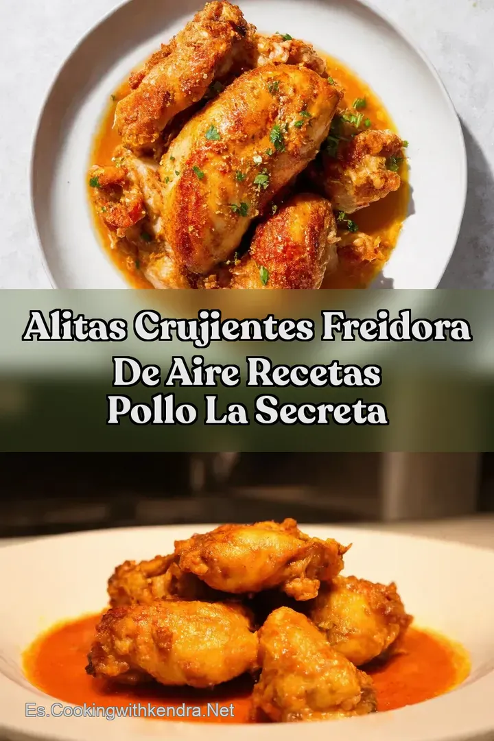 Alitas Crujientes Freidora de Aire Recetas Pollo La Secreta