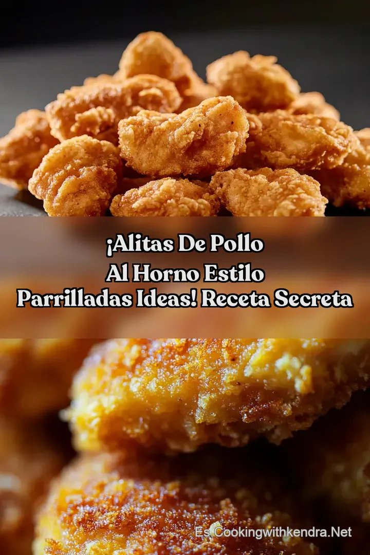 &iexcl;Alitas de Pollo al Horno Estilo Parrilladas Ideas! Receta Secreta