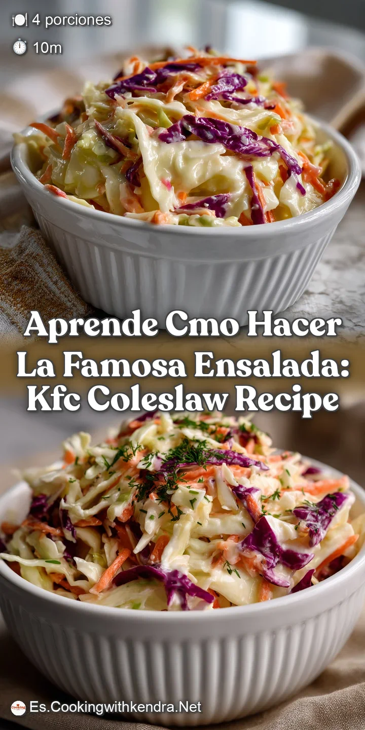 Aprende Cmo Hacer la Famosa Ensalada: Kfc Coleslaw Recipe