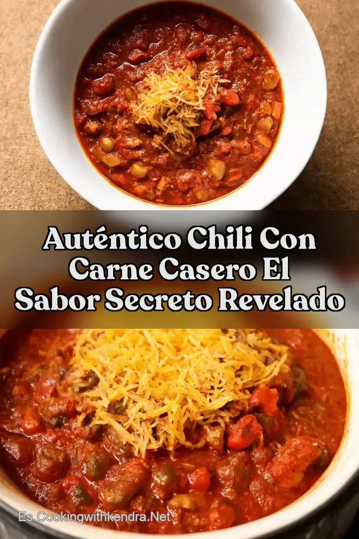 Aut&eacute;ntico Chili con Carne Casero El Sabor Secreto Revelado