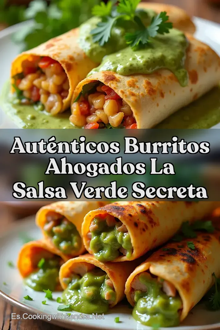 Aut&eacute;nticos Burritos Ahogados La Salsa Verde Secreta