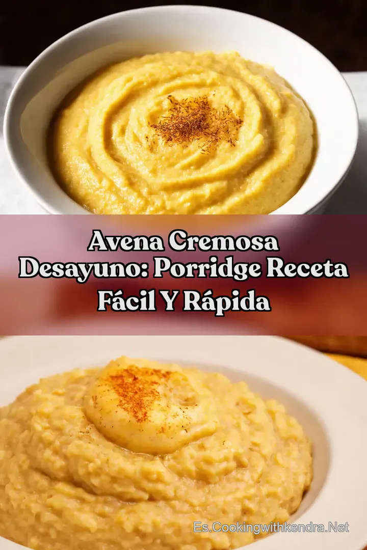 Avena Cremosa Desayuno: Porridge Receta F&aacute;cil y R&aacute;pida
