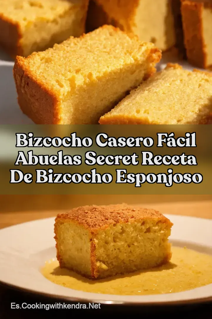 Bizcocho Casero F&aacute;cil Abuelas Secret Receta de Bizcocho Esponjoso