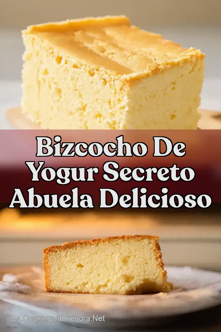 Bizcocho de Yogur Secreto Abuela Delicioso