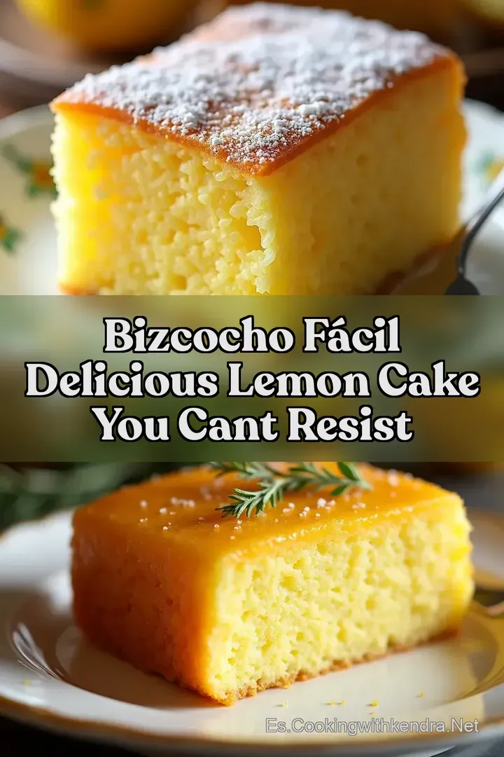 Bizcocho F&aacute;cil Delicious Lemon Cake You Cant Resist