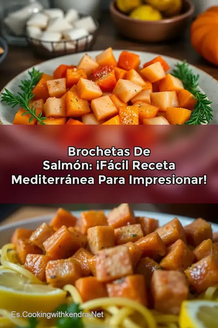 Brochetas de Salm&oacute;n: &iexcl;F&aacute;cil Receta Mediterr&aacute;nea para Impresionar!