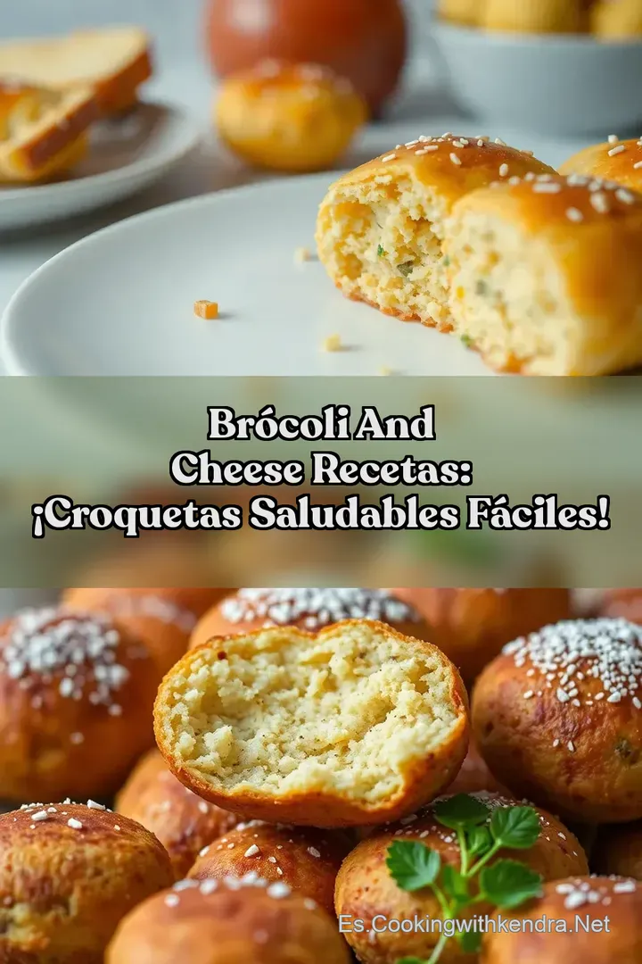 Br&oacute;coli And Cheese Recetas: &iexcl;Croquetas Saludables F&aacute;ciles!