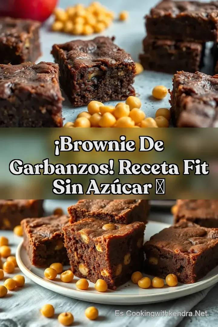 &iexcl;Brownie de Garbanzos! Receta Fit Sin Az&uacute;car 🍫