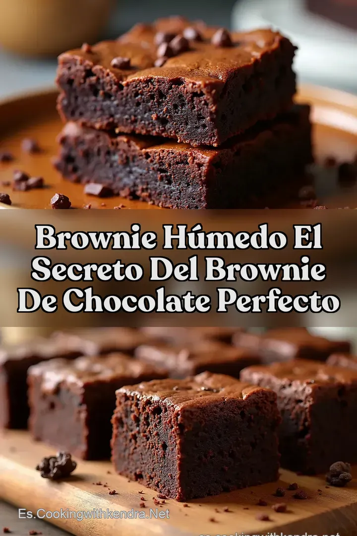 Brownie H&uacute;medo El Secreto del Brownie de Chocolate Perfecto