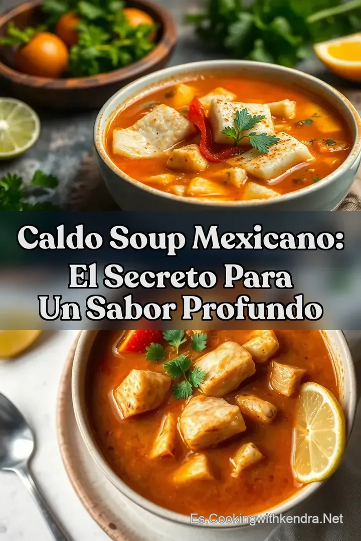 Caldo Soup Mexicano: El Secreto para un Sabor Profundo