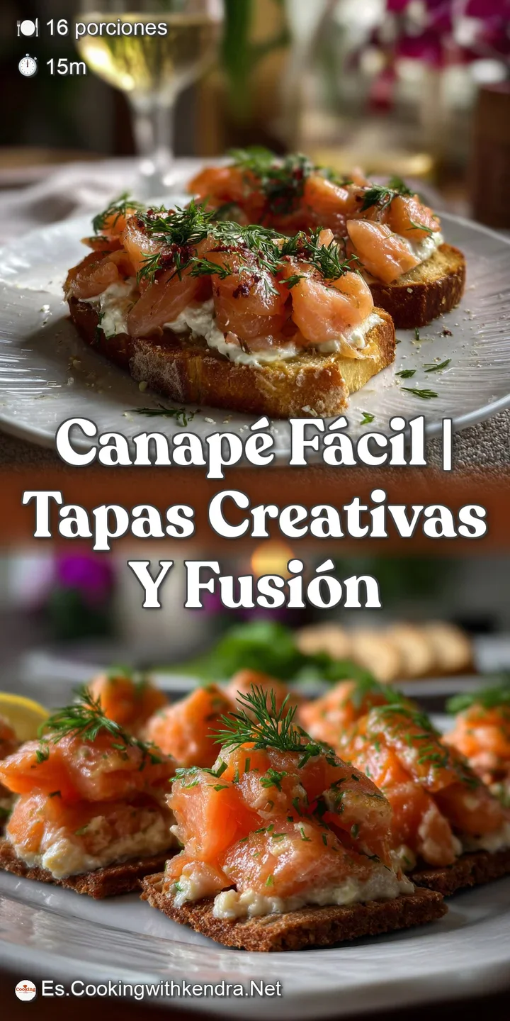 Close-up of a smooth, velvety canap&eacute;. The bright, orange base is topped with delicate herbs, creating a visually appealing...