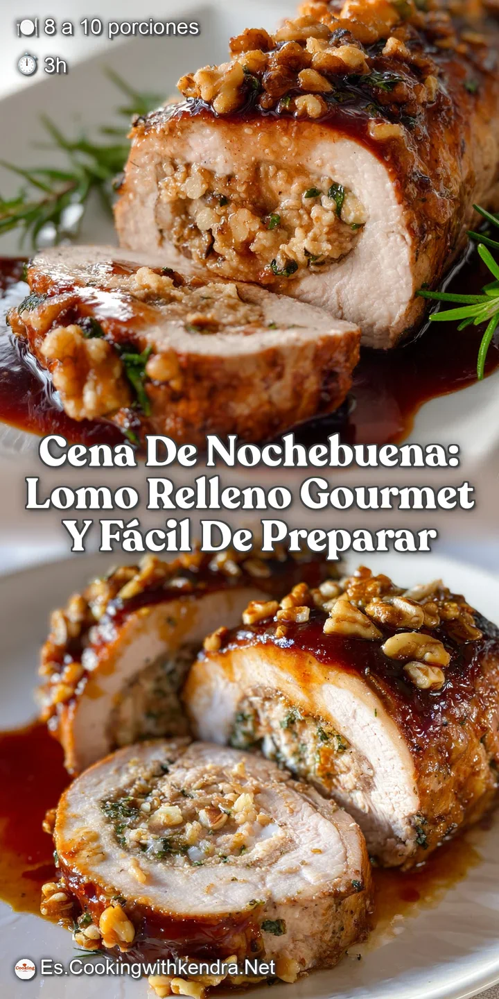 Cena de Nochebuena: Lomo Relleno Gourmet y F&aacute;cil de Preparar