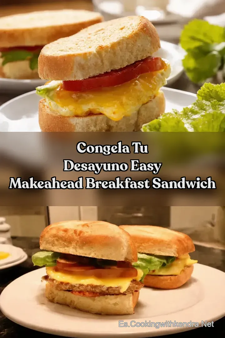 Congela tu Desayuno Easy MakeAhead Breakfast Sandwich