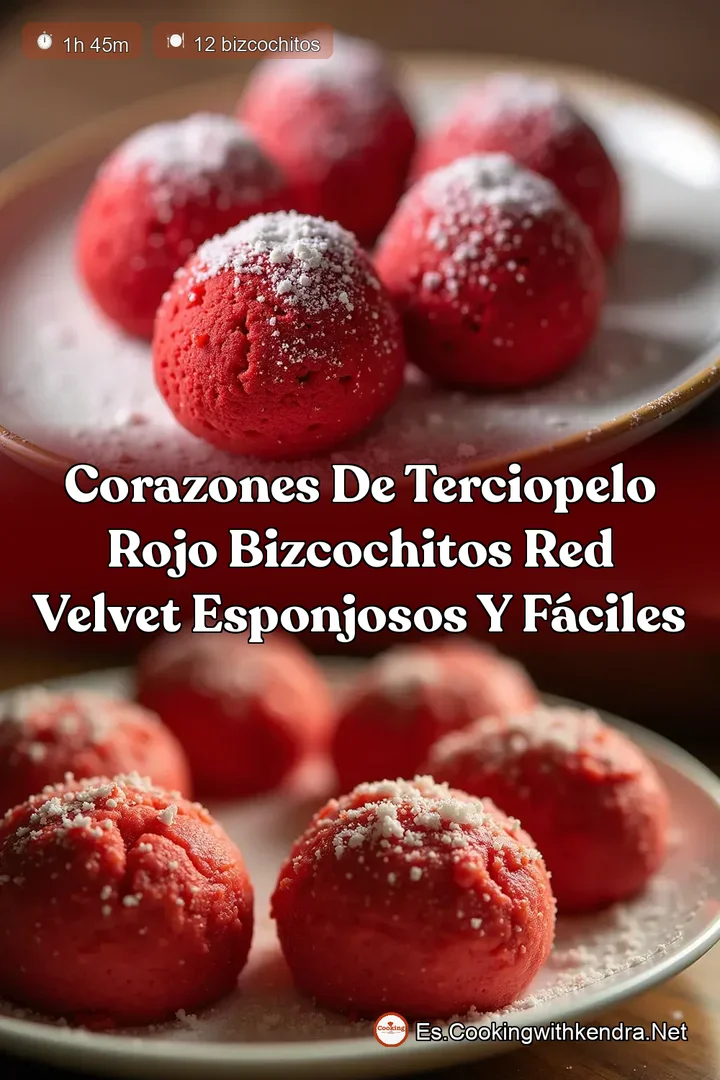 Corazones de Terciopelo Rojo Bizcochitos Red Velvet Esponjosos y F&aacute;ciles