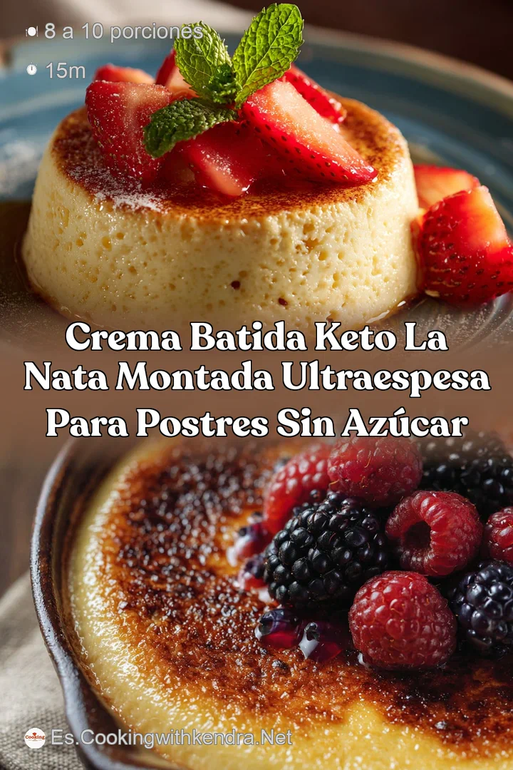 Crema Batida Keto La Nata Montada UltraEspesa para Postres sin Az&uacute;car