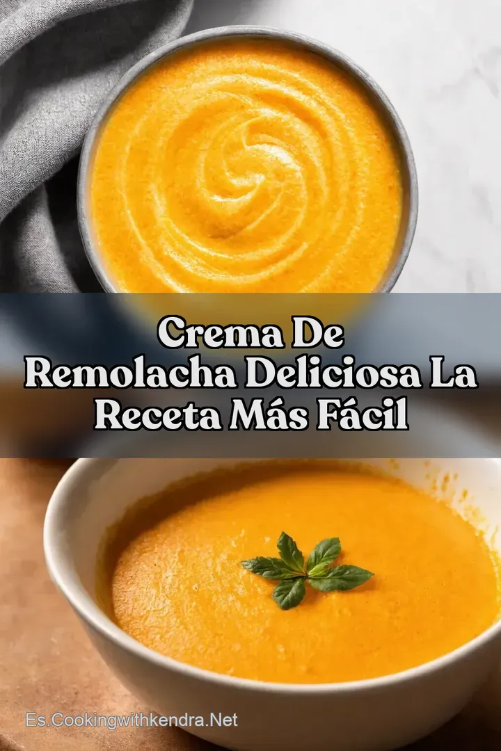 Crema de Remolacha Deliciosa La Receta M&aacute;s F&aacute;cil