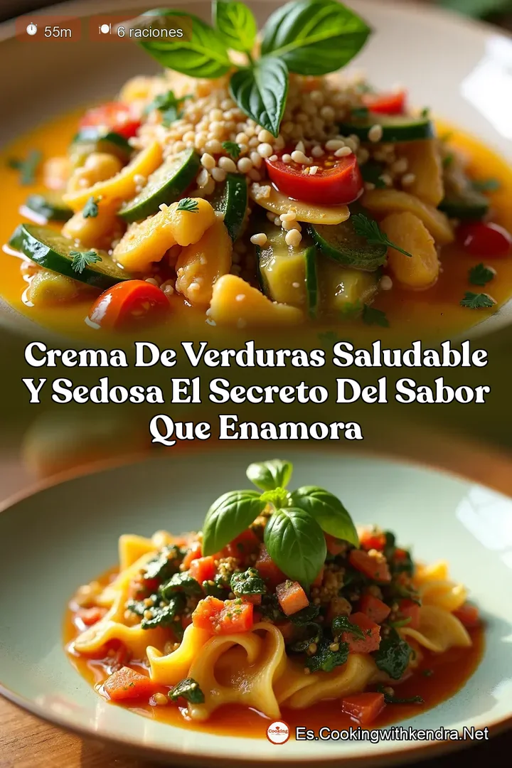 Crema de Verduras Saludable y Sedosa El Secreto del Sabor que Enamora
