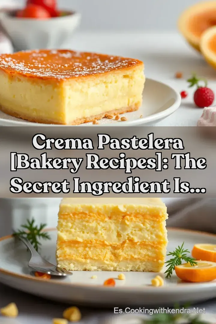 Crema Pastelera [Bakery Recipes]: The Secret Ingredient Is...