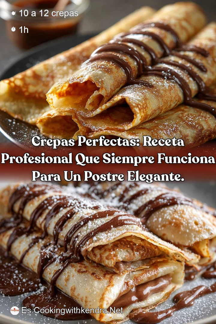 Crepas perfectas: Receta profesional que siempre funciona para un postre elegante.