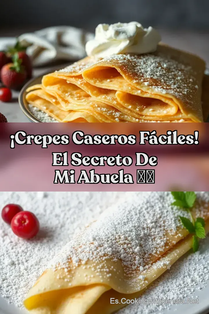 &iexcl;Crepes Caseros F&aacute;ciles! El Secreto de mi Abuela 👵✨
