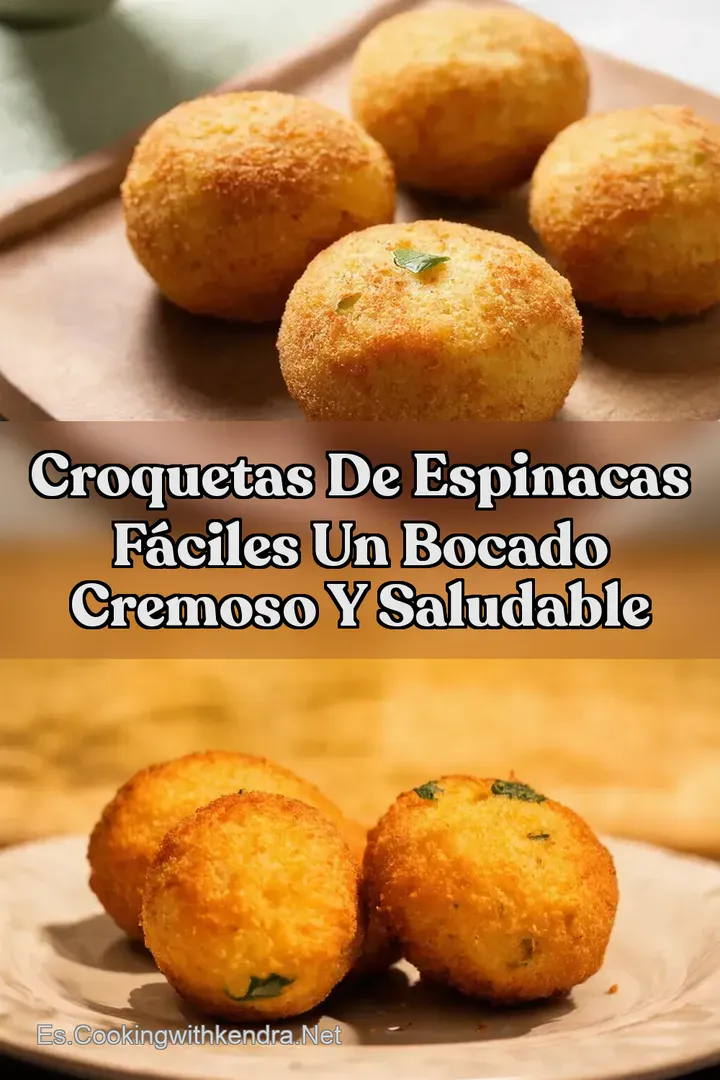 Croquetas de Espinacas F&aacute;ciles Un Bocado Cremoso y Saludable