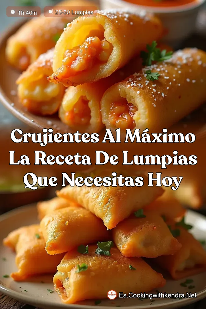 Crujientes al M&aacute;ximo La Receta de Lumpias que Necesitas Hoy