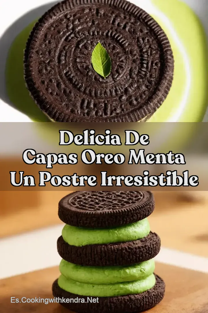 Delicia de capas Oreo menta Un postre irresistible
