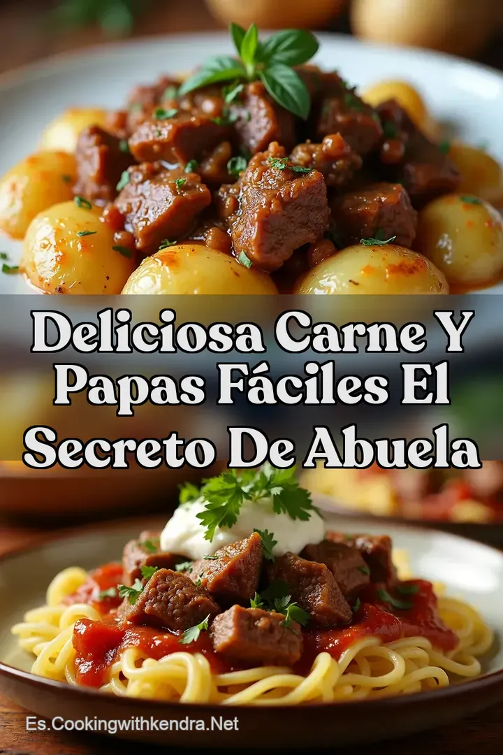 Deliciosa Carne y Papas F&aacute;ciles El Secreto de Abuela