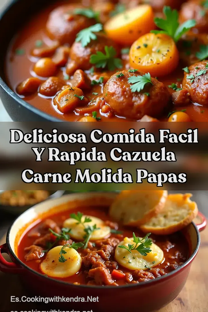 Deliciosa Comida Facil Y Rapida Cazuela Carne Molida Papas