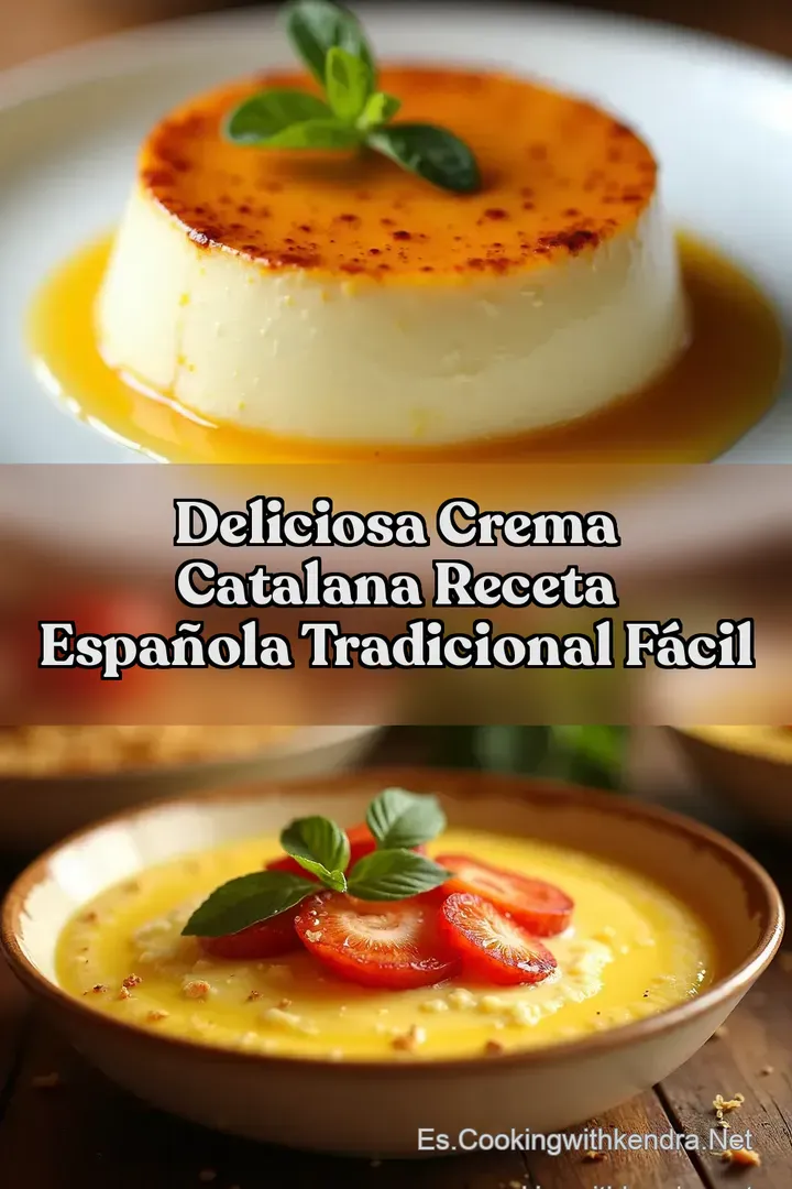 Deliciosa Crema Catalana Receta Espa&ntilde;ola Tradicional F&aacute;cil