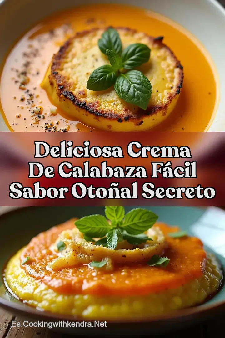Deliciosa Crema de Calabaza F&aacute;cil Sabor Oto&ntilde;al Secreto