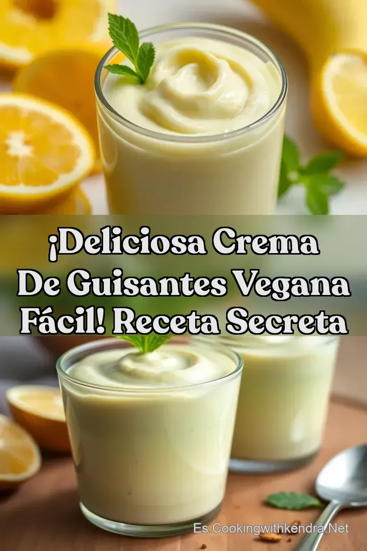 &iexcl;Deliciosa Crema de Guisantes Vegana F&aacute;cil! Receta Secreta