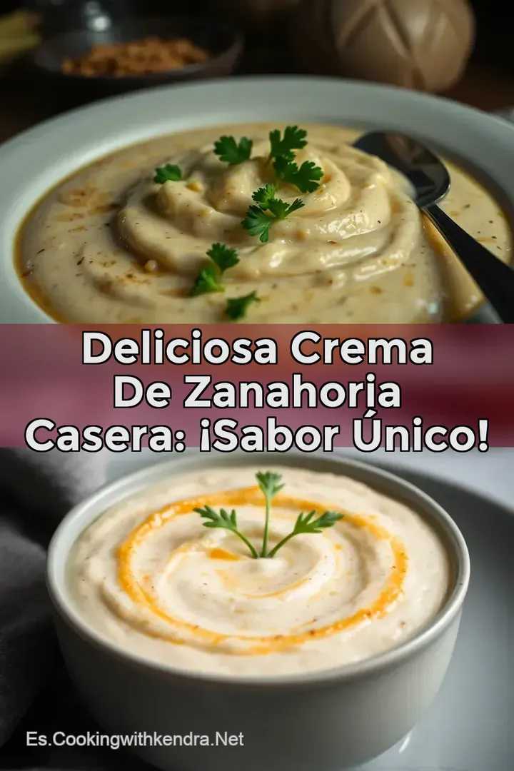 Deliciosa Crema de Zanahoria Casera: &iexcl;Sabor &Uacute;nico!