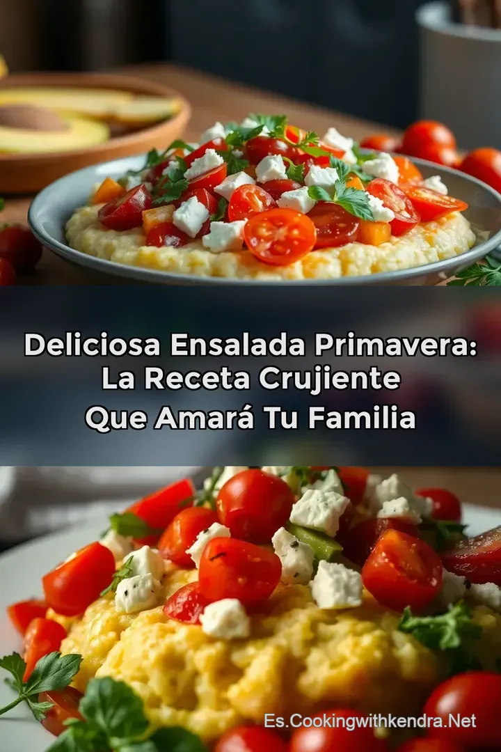 Deliciosa Ensalada Primavera: La Receta Crujiente Que Amar&aacute; Tu Familia