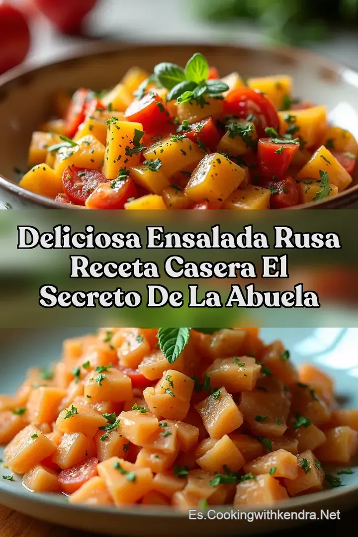 Deliciosa Ensalada Rusa Receta Casera El Secreto de la Abuela