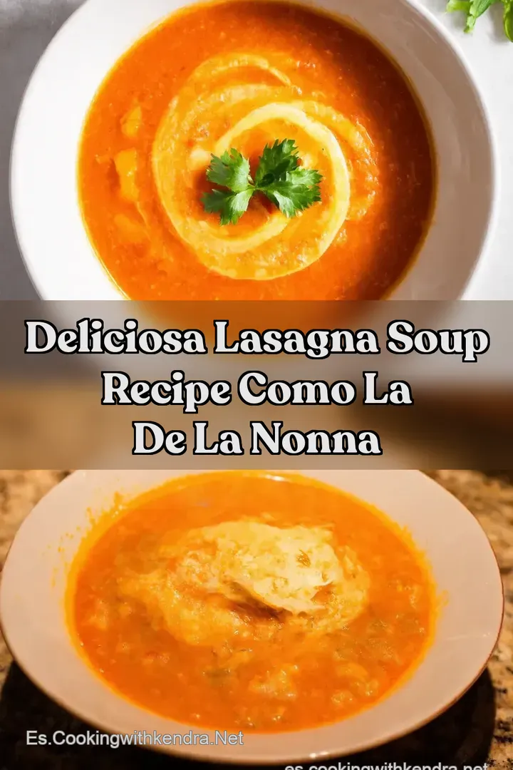 Deliciosa Lasagna Soup Recipe Como la de la Nonna