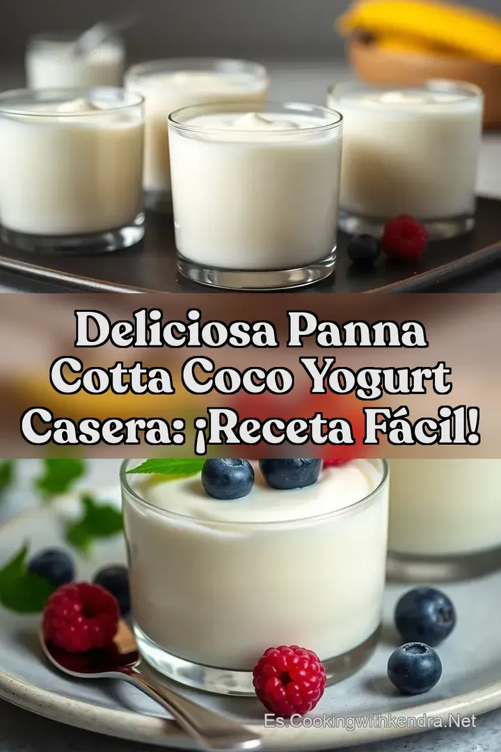 Deliciosa Panna Cotta Coco Yogurt Casera: &iexcl;Receta F&aacute;cil!