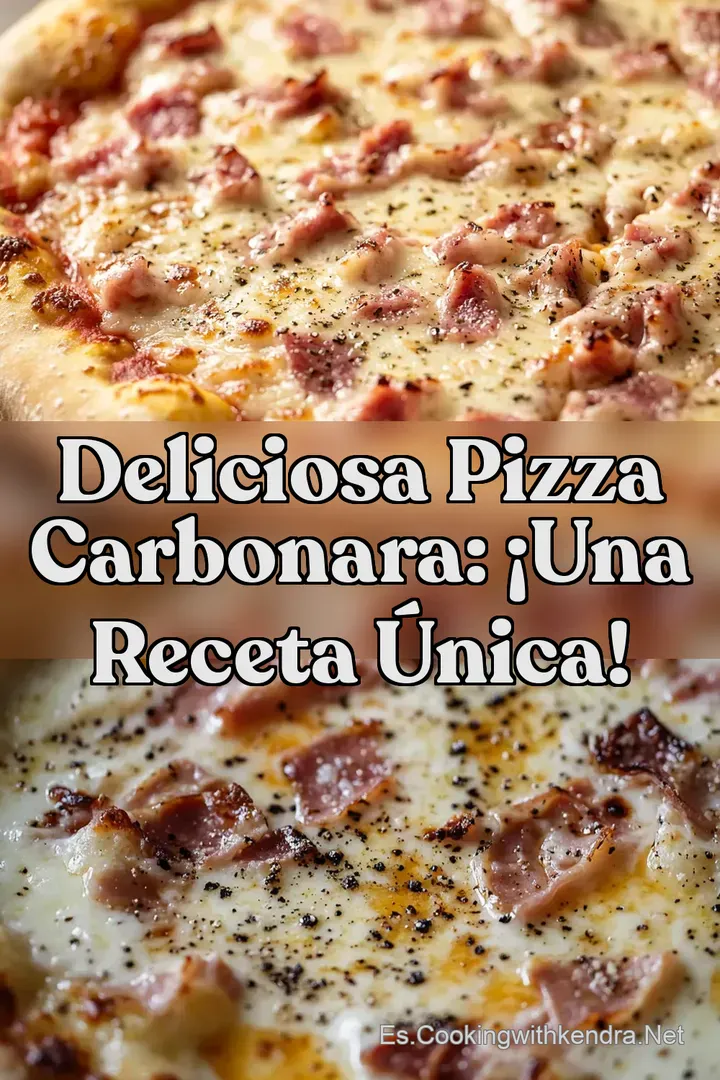 Deliciosa Pizza Carbonara: &iexcl;Una receta &uacute;nica!