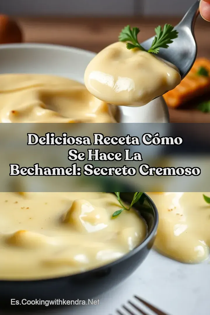 Deliciosa Receta c&oacute;mo se hace la Bechamel: Secreto Cremoso
