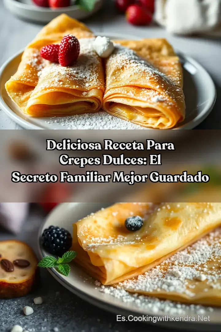 Deliciosa Receta para Crepes Dulces: El Secreto Familiar Mejor Guardado