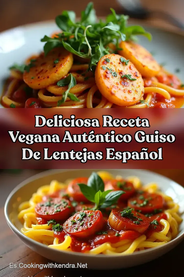 Deliciosa Receta Vegana Aut&eacute;ntico Guiso de Lentejas Espa&ntilde;ol