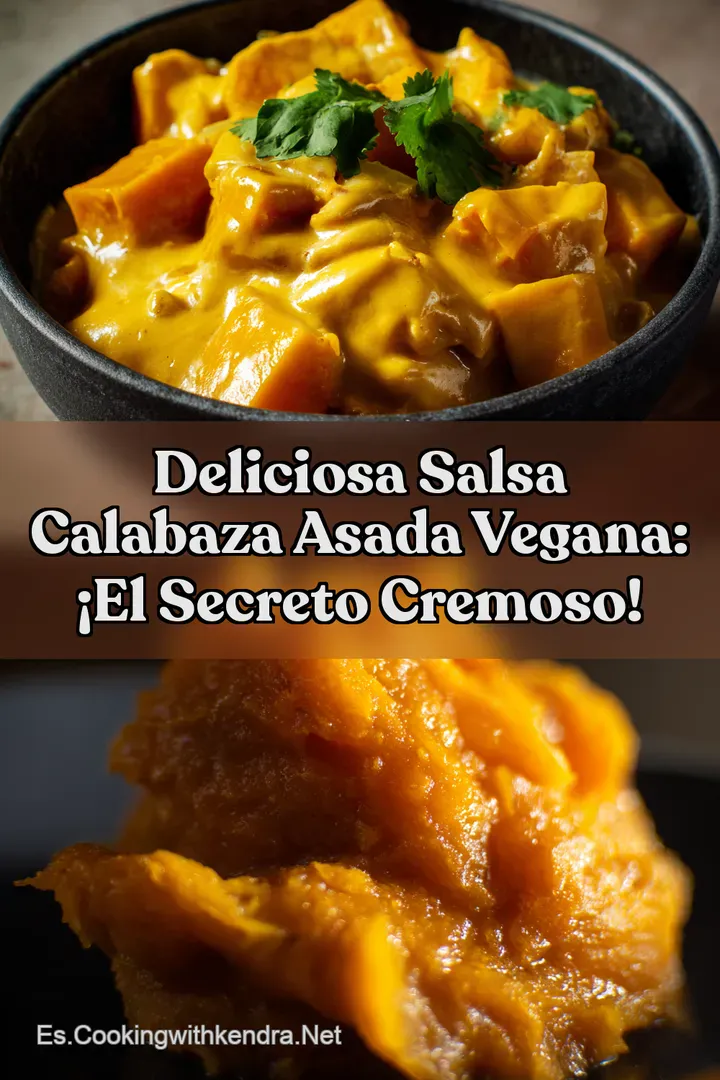 Deliciosa Salsa Calabaza Asada Vegana: &iexcl;El Secreto Cremoso!