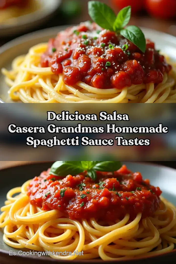 Deliciosa Salsa Casera Grandmas Homemade Spaghetti Sauce Tastes