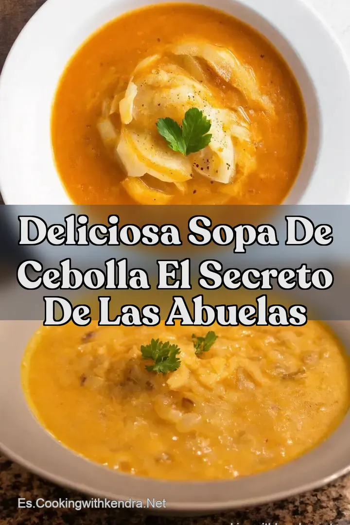 Deliciosa Sopa de Cebolla El Secreto de las Abuelas