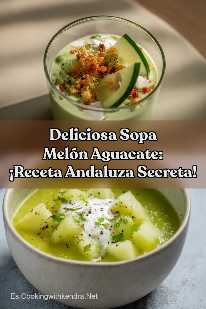Deliciosa Sopa Mel&oacute;n Aguacate: &iexcl;Receta Andaluza Secreta!