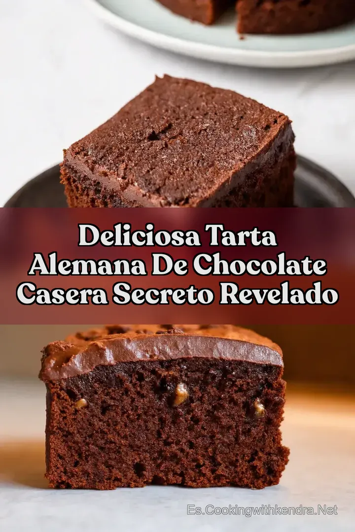 Deliciosa Tarta Alemana de Chocolate Casera Secreto Revelado
