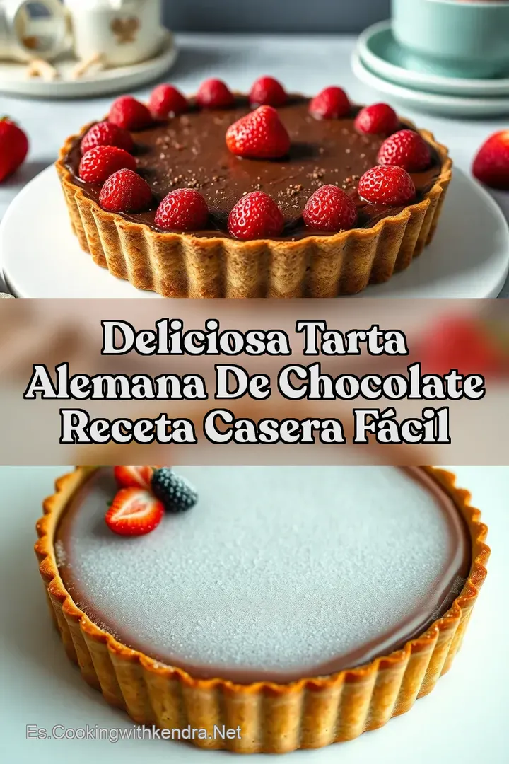 Deliciosa Tarta Alemana de Chocolate Receta Casera F&aacute;cil